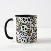 Mug Motif de crâne gothique or Imprimer (Gauche)