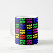 Mug Motif de crânes colorés (Devant gauche)
