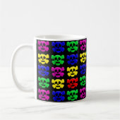 Mug Motif de crânes colorés (Gauche)