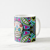 Mug Motif de crânes de sucre (Devant droit)