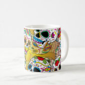 Mug Motif de crânes de sucre (Devant droit)