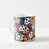 Mug Motif de crânes multicolores (Devant gauche)