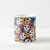 Mug Motif de crânes multicolores (Centre)