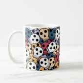 Mug Motif de crânes multicolores (Gauche)