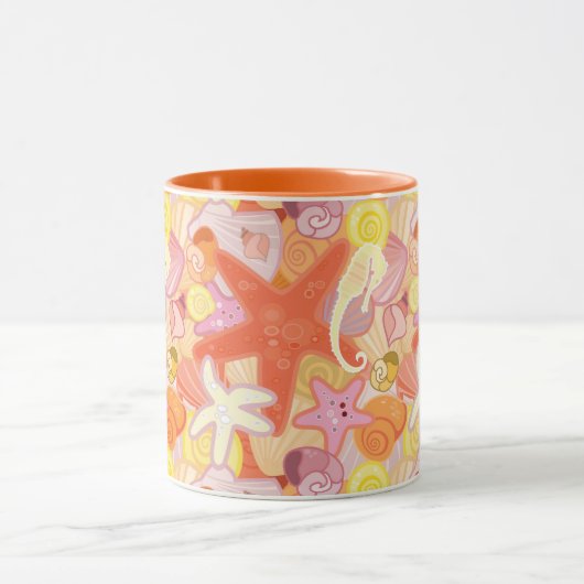 Mug Motif de créature maritime Pastel (Centre)