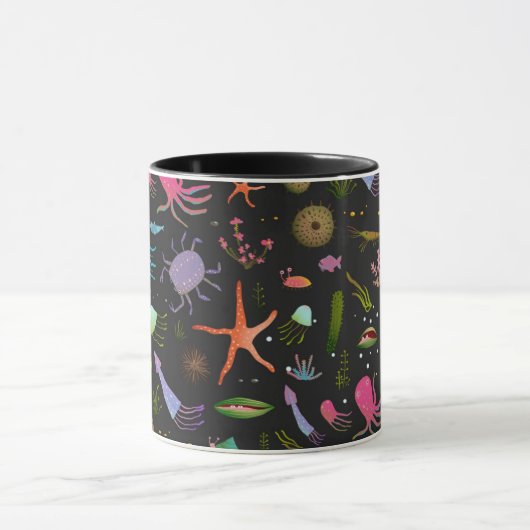 Mug Motif de créatures de mer (Centre)
