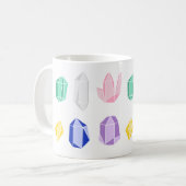 Mug Motif de cristaux colorés (Devant gauche)