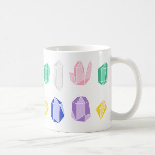 Mug Motif de cristaux colorés