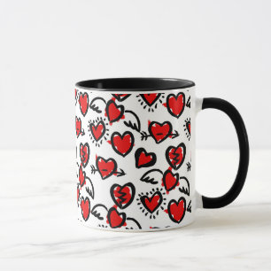 Mug Motif de croquis d'Anti-Valentine