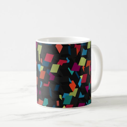 Mug Motif de cube géométrique Abstrait tendance (Devant droit)