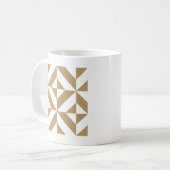 Mug Motif de cube géométrique Brown (Devant gauche)