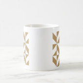 Mug Motif de cube géométrique Brown (Centre)