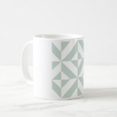 Mug Motif de cube géométrique cool Mint (Devant gauche)
