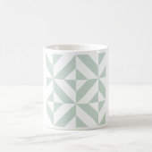 Mug Motif de cube géométrique cool Mint (Centre)