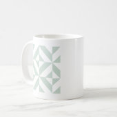 Mug Motif de cube géométrique cool Mint (Devant gauche)