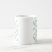 Mug Motif de cube géométrique cool Mint (Centre)