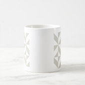 Mug Motif de cube géométrique gris moyen (Centre)