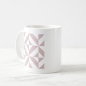 Mug Motif de cube géométrique Mauve (Devant gauche)