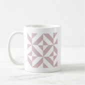 Mug Motif de cube géométrique Mauve (Gauche)