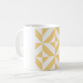 Mug Motif de cube géométrique Pale Melon (Devant gauche)