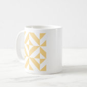 Mug Motif de cube géométrique Pale Melon (Devant gauche)