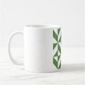 Mug Motif de cube vert laiton foncé (Gauche)