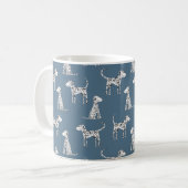 Mug Motif de dalmatien amusant (Devant gauche)