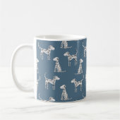 Mug Motif de dalmatien amusant (Gauche)