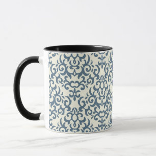 Mug Motif de damassé sur l'arrière - plan 2 de