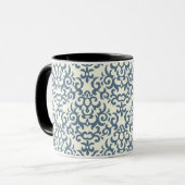 Mug Motif de damassé sur l'arrière - plan 2 de (Devant gauche)