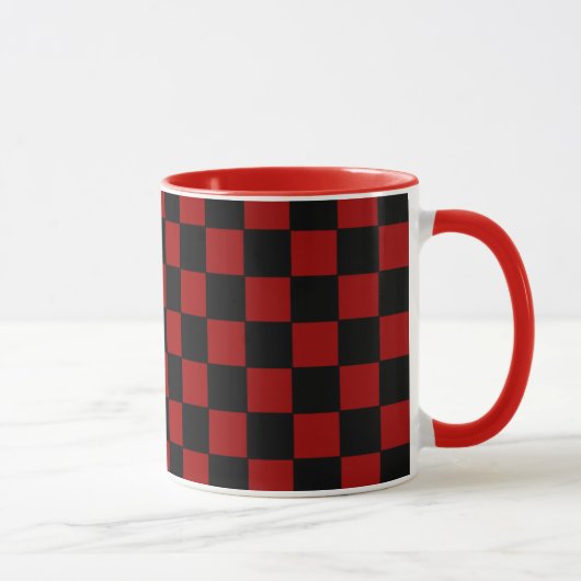 Mug motif de dames noir et rouge (Droite)
