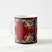 Mug Motif de défilement de styles classiques (Devant gauche)