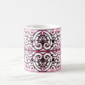 Mug Motif de défilement Fuchsia (Centre)