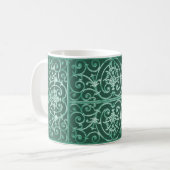 Mug Motif de défilement vert Sage (Devant gauche)