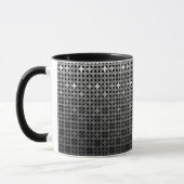 Mug Motif de dégradé géométrique noir et blanc (Gauche)