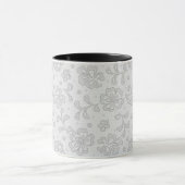 Mug Motif de dentelle, cru 1 de fleur (Centre)