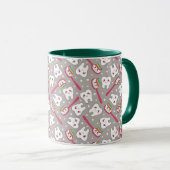 Mug Motif de dents d'arc-en-ciel (Devant droit)