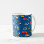 Mug Motif de déplacement de construction mûre (Devant droit)