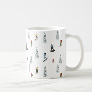 Mug Motif de descente d'hiver