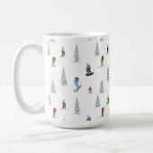 Mug Motif de descente d'hiver (Gauche)
