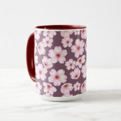 Mug Motif de design floral (Devant gauche)