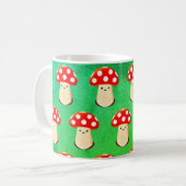 Mug Motif de dessin de champignons mignons (Devant gauche)
