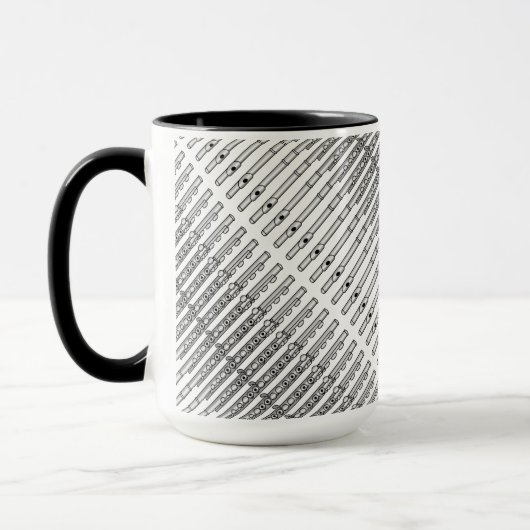 Mug Motif de dessin de flux (Gauche)