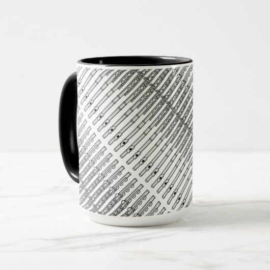 Mug Motif de dessin de flux (Devant gauche)