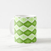 Mug Motif de diamant vert Chartreuse (Devant gauche)