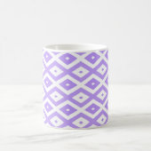Mug Motif de diamants violet et blanc (Centre)