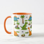 Mug Motif de dinosaure mignon pour enfants (Gauche)