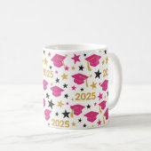 Mug Motif de diplôme d'or rose (Devant droit)