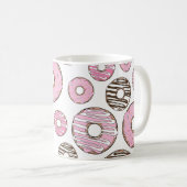 Mug Motif De Donuts, Donuts Roses, Donuts Blancs (Devant droit)