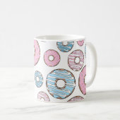 Mug Motif De Donuts, Donuts Roses, Donuts Bleus (Devant droit)